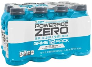 Stay hydrated with Powerade Zero keeps you hydrated without added sugars