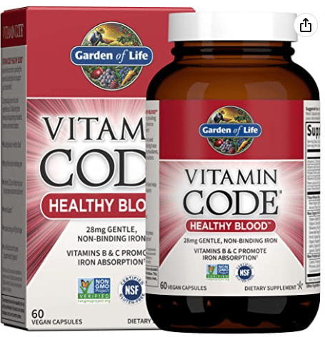 Garden of Life Vitamin Code Iron Supplement