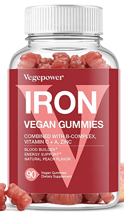 Vegan Iron Gummies Supplement 