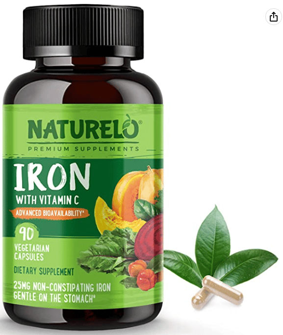 NATURELO Vegan Iron Supplement