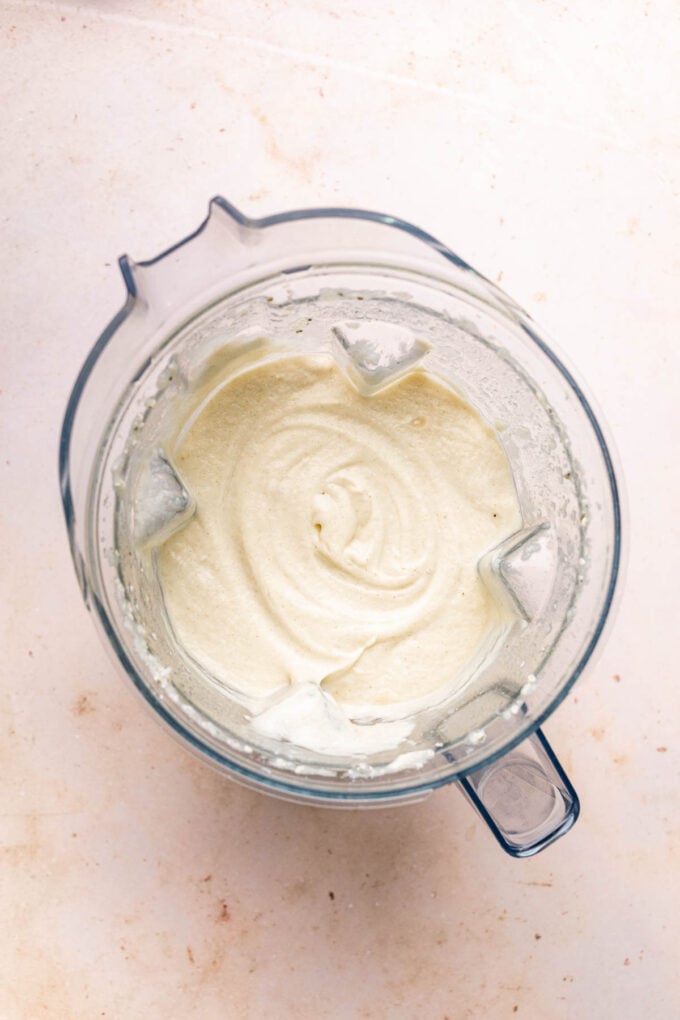 cream of parsnip soup in blender