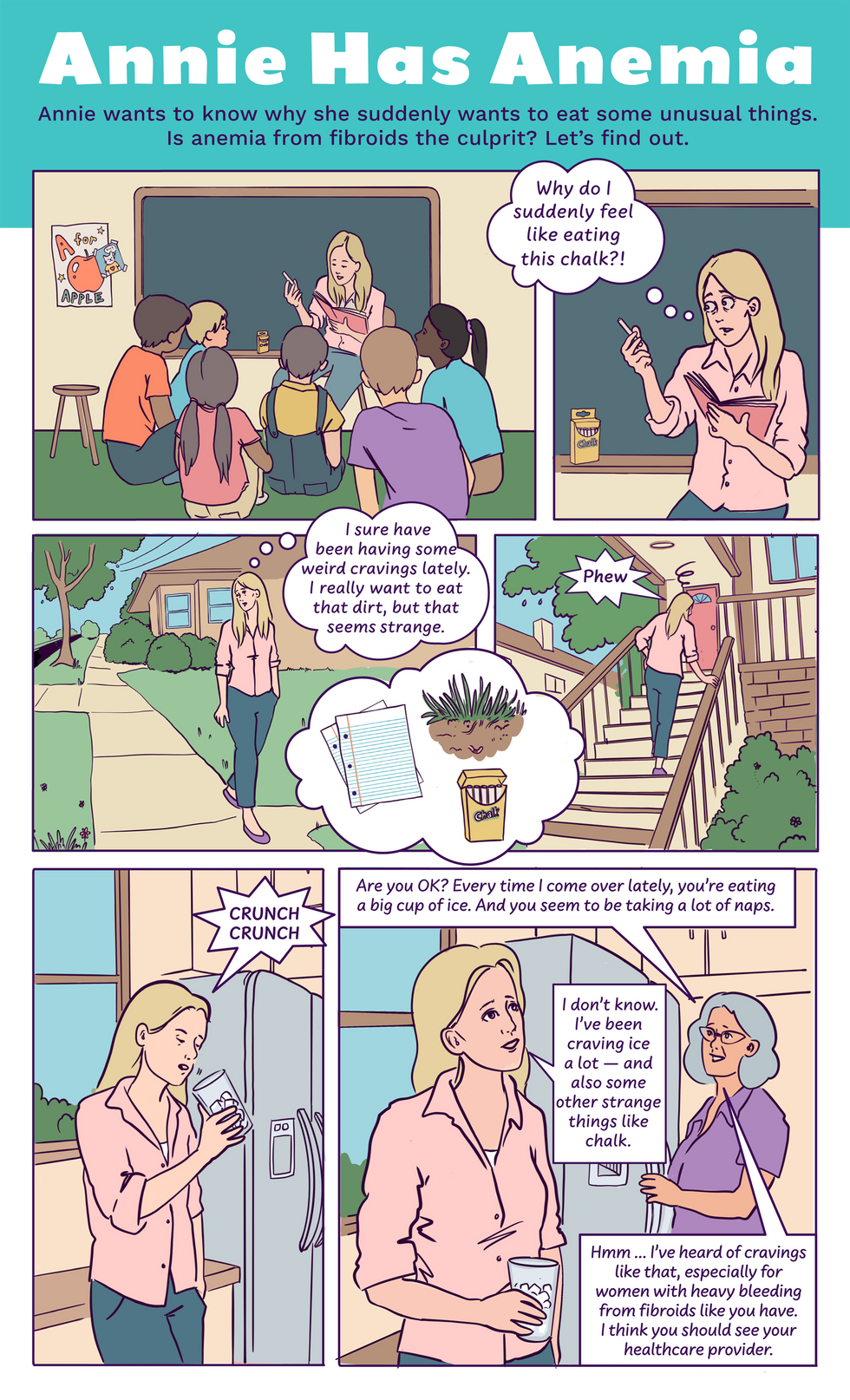 Infographic Comic: Annie Has Anemia. Click the image to open the PDF