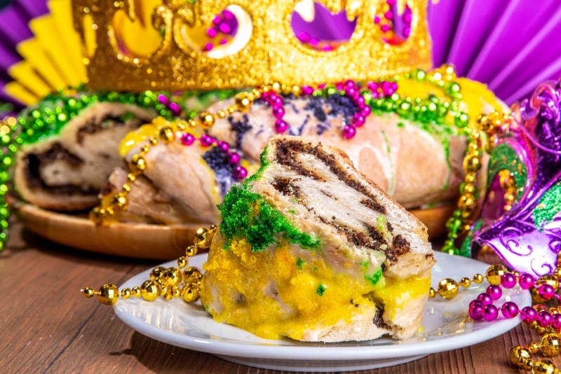 Mardi gras King Cake