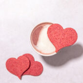 pink heart cookies