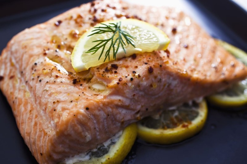 Grilled Salmon with Lemon-Herb Butter