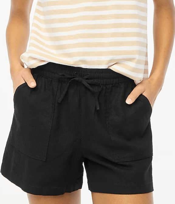 J. Crew Factory Linen-Blend Drawstring Shorts
