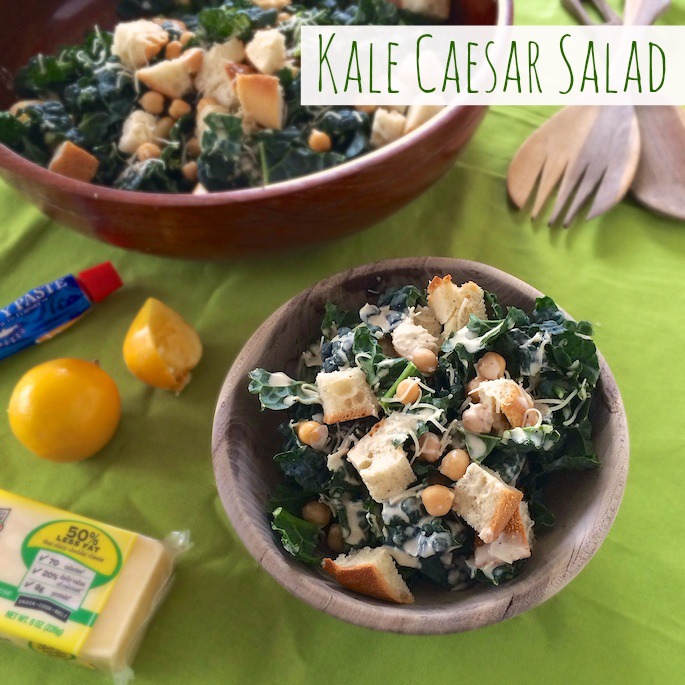 Kale Caesar Salad | Teaspoonofspice.com